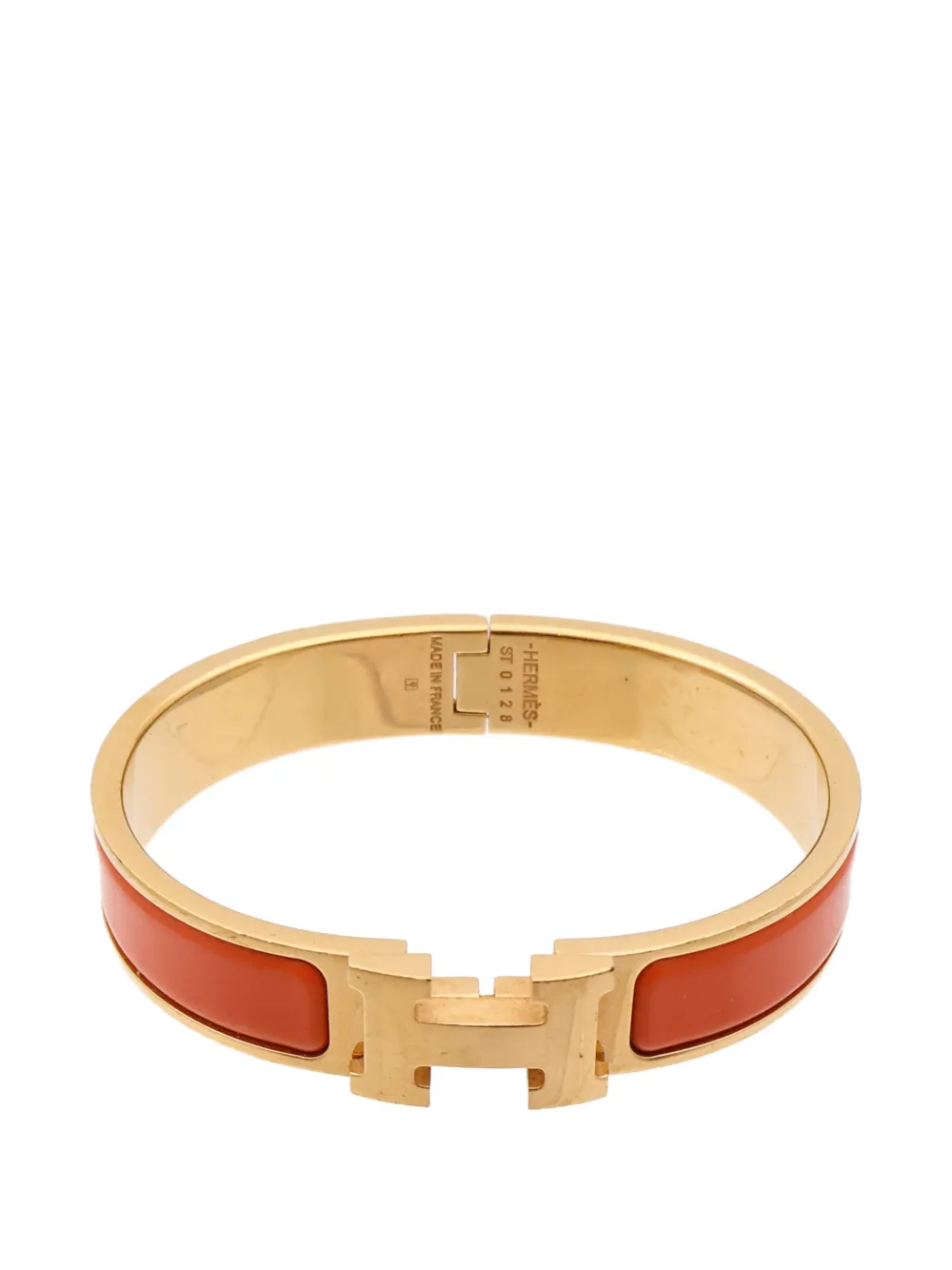 Hermès Pre-Owned Clic H enamel bracelet - Oro