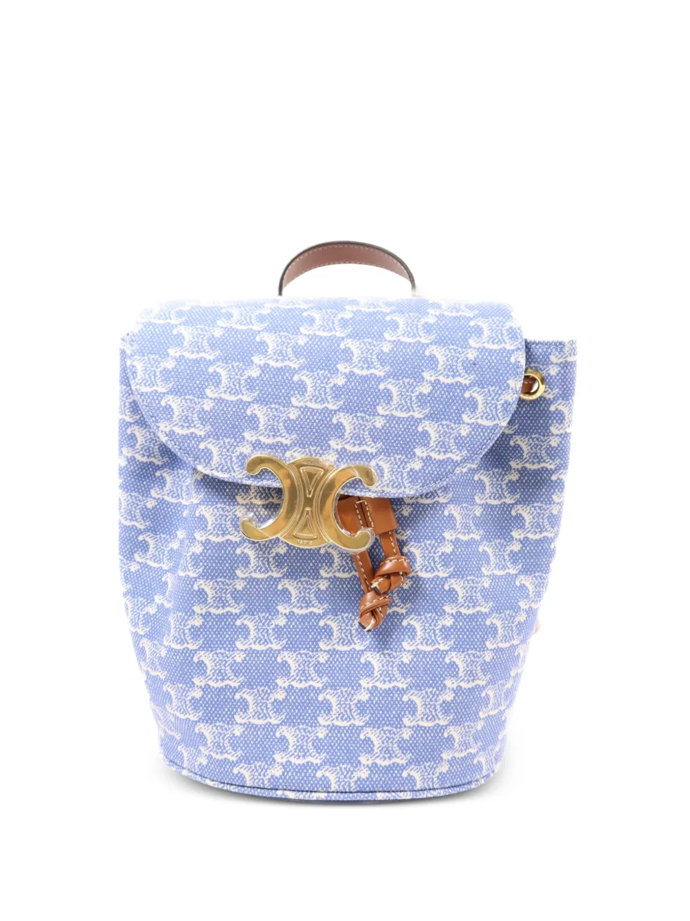 Celine Pre-Owned Triomphe Bonnie canvas backpack - Blue