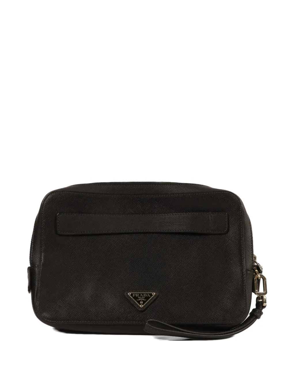 Prada Pre-Owned leather clutch bag - Black
