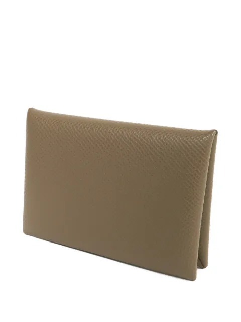 Hermès Pre-Owned 2023 Calvi Epsom card holder