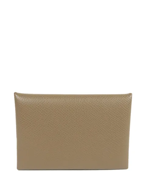 Hermès Pre-Owned 2023 Calvi Epsom card holder