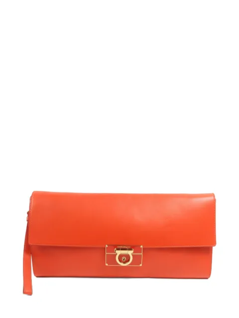 Ferragamo Pre-Owned Afef flip-lock clutch bag