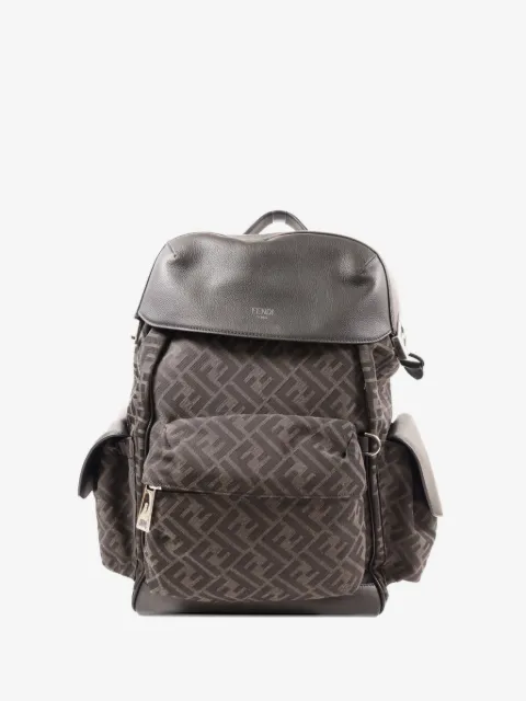 Fendi Pre-Owned FF logo canvas backpack