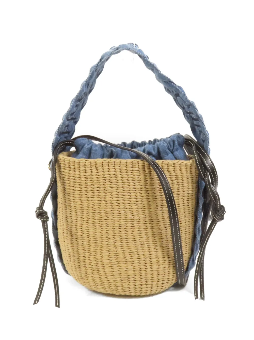 Chloé Pre-Owned Woody denim basket bag - Toni neutri