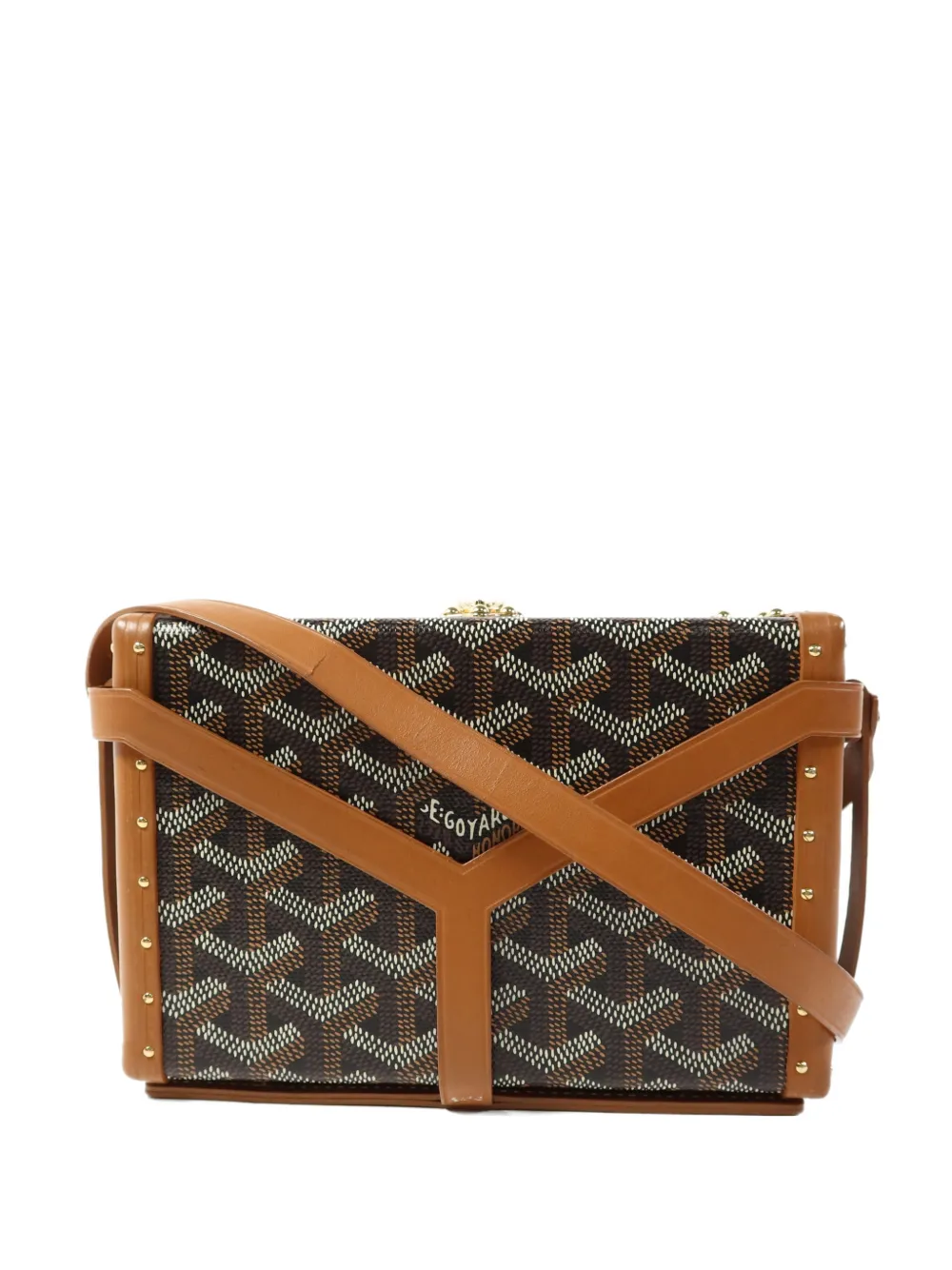 Goyard Pre-Owned Minaudière Trunk shoulder bag - Marrone