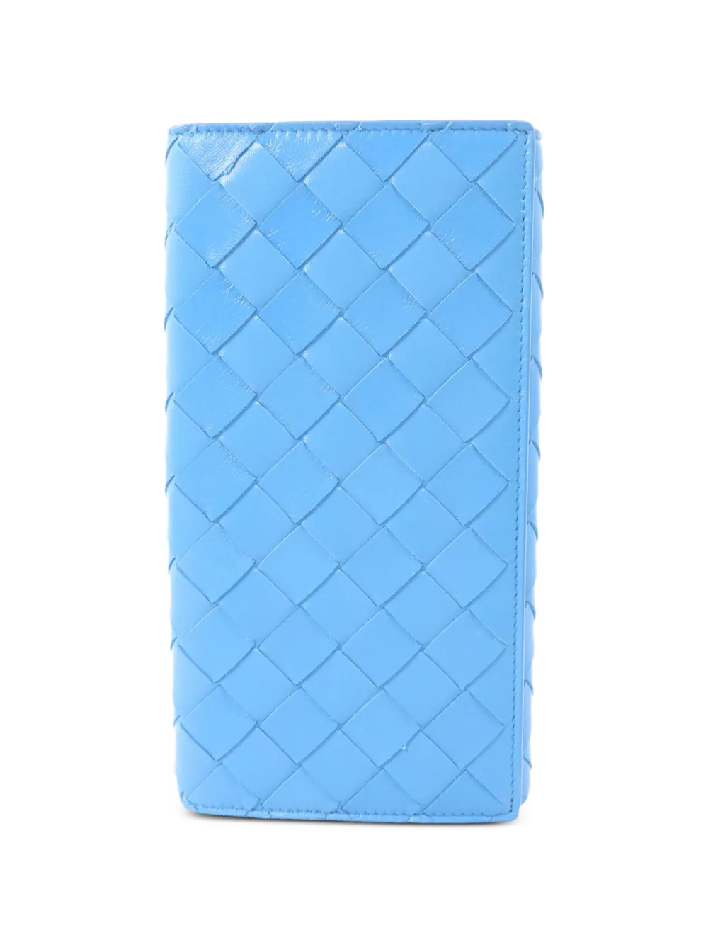 Bottega Veneta Pre-owned Intrecciato Leather Long Wallet in Blue, view 2