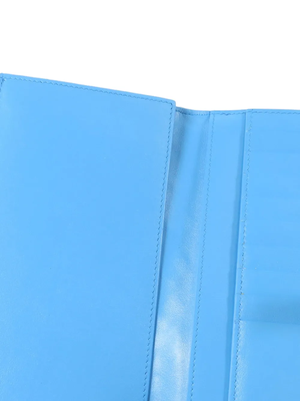 Bottega Veneta Pre-owned Intrecciato Leather Long Wallet in Blue, view 5