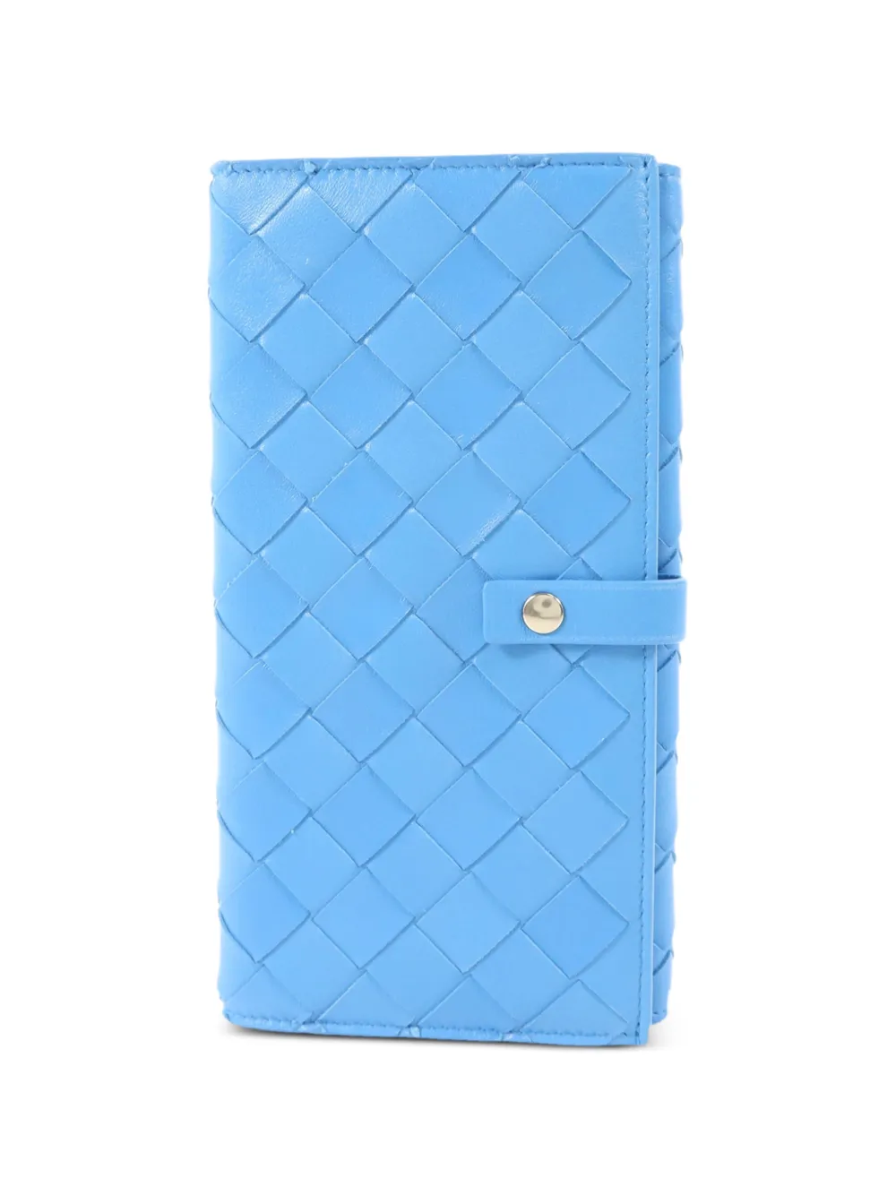 Bottega Veneta Pre-Owned Intrecciato leather long wallet - Blau