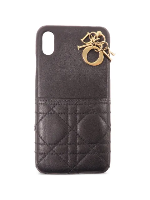 Christian Dior Pre-Owned Lady Dior quilted iphone 10 case