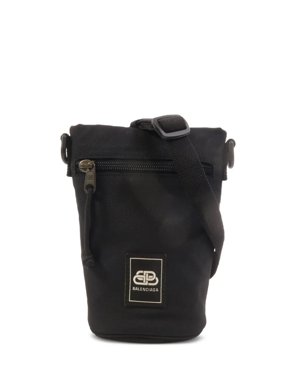 Balenciaga Pre-Owned logo-patch shoulder bag - Nero