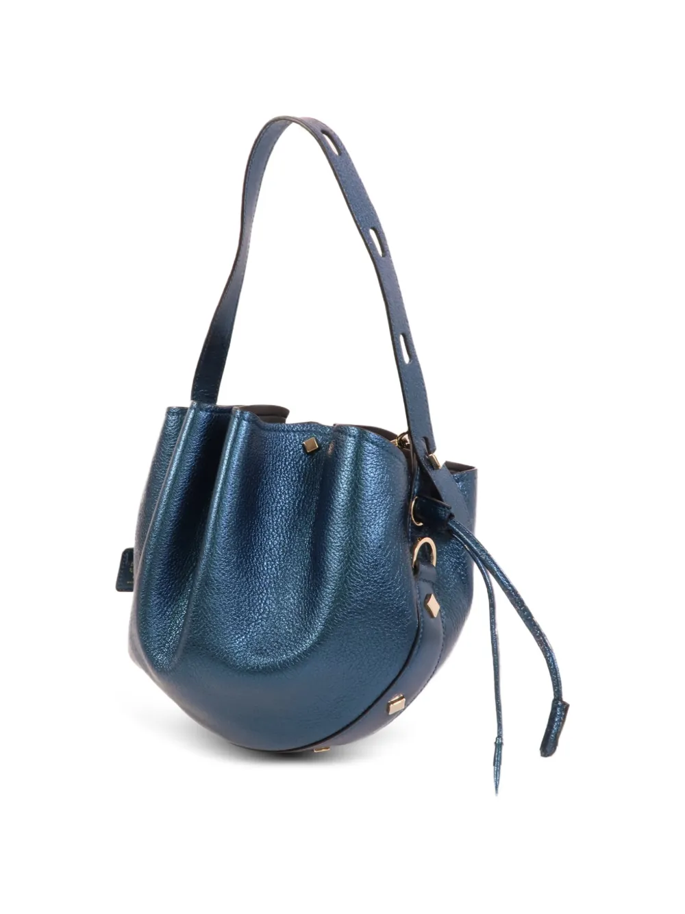  Mcm Pre-owned Bolso De Hombro Con Apliques - Azul 