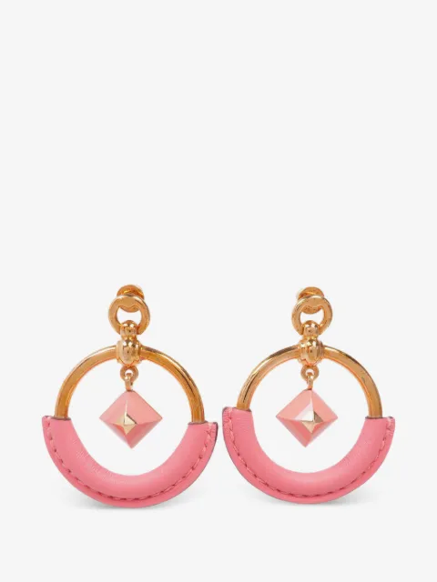 Hermès Pre-Owned leather hoop earrings