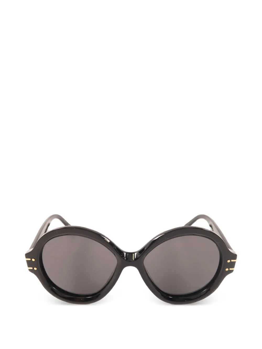 Christian Dior Pre-Owned DiorSignature R1U round sunglasses - Schwarz