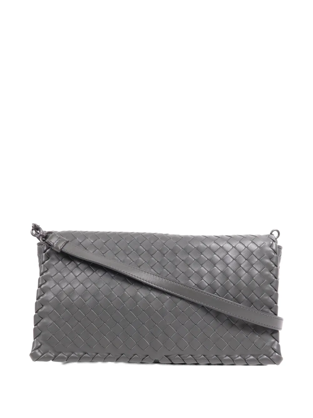 Bottega Veneta Pre-Owned Olimpia Intrecciato cross body bag - Grigio