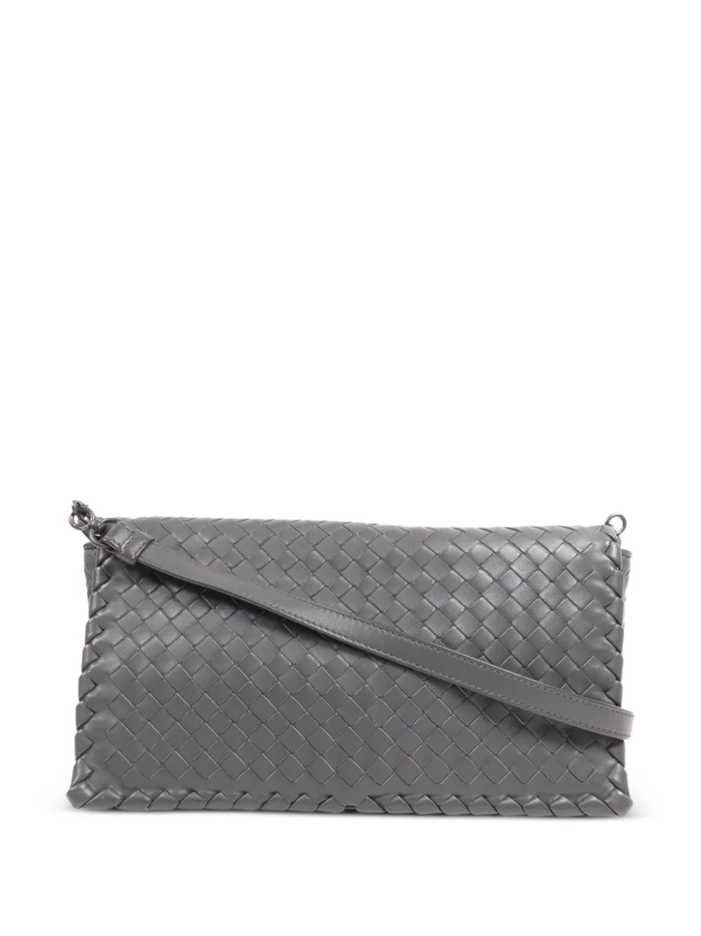 Bottega Veneta Pre-Owned Olimpia Intrecciato cross body bag - Grigio