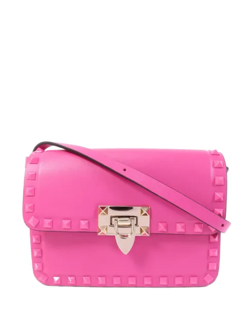 Valentino Garavani Pre-Owned Rockstud 23 leren crossbodytas