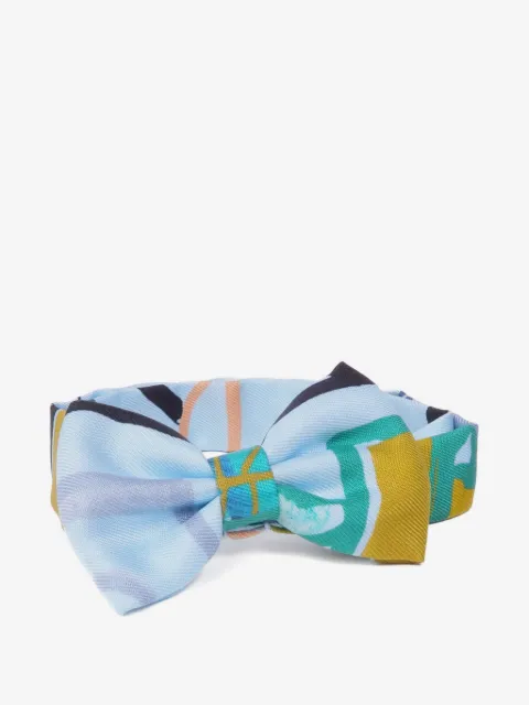 Hermès Pre-Owned abstract-print silk bow tie