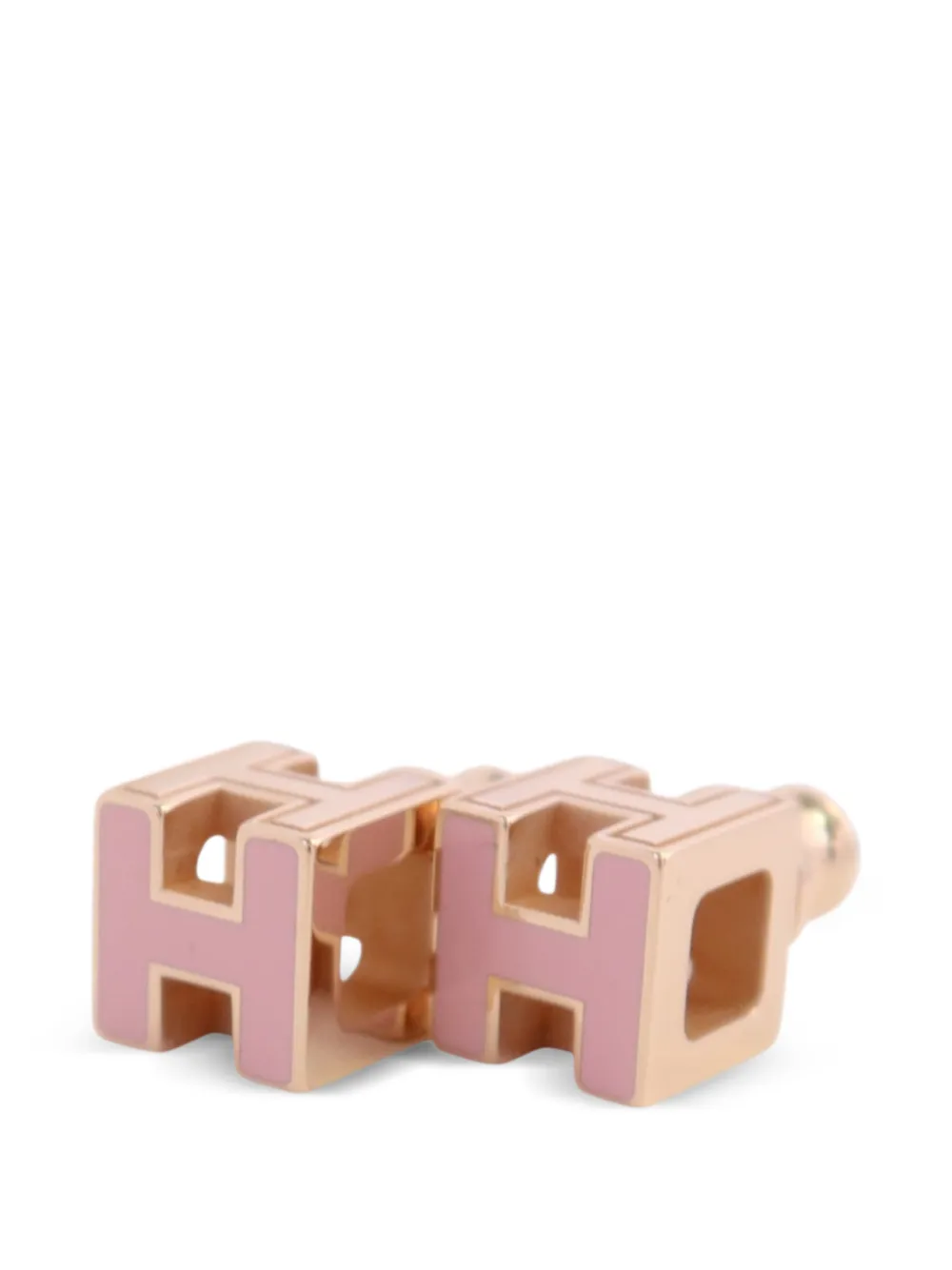 Hermès Pre-owned D'H Earrings in Gold, view 2