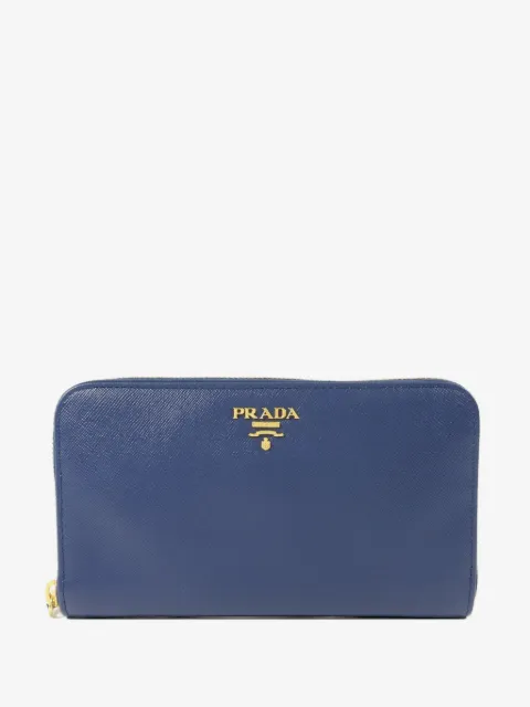 Prada Pre-Owned portefeuille en cuir Saffiano à plaque logo