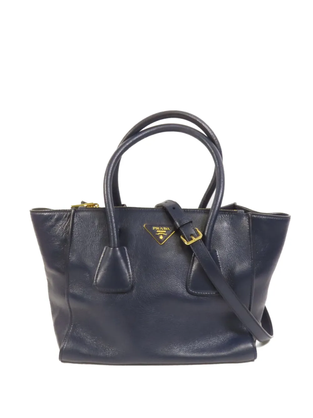 Prada Eyewear logo-plaque shoulder bag - Blu