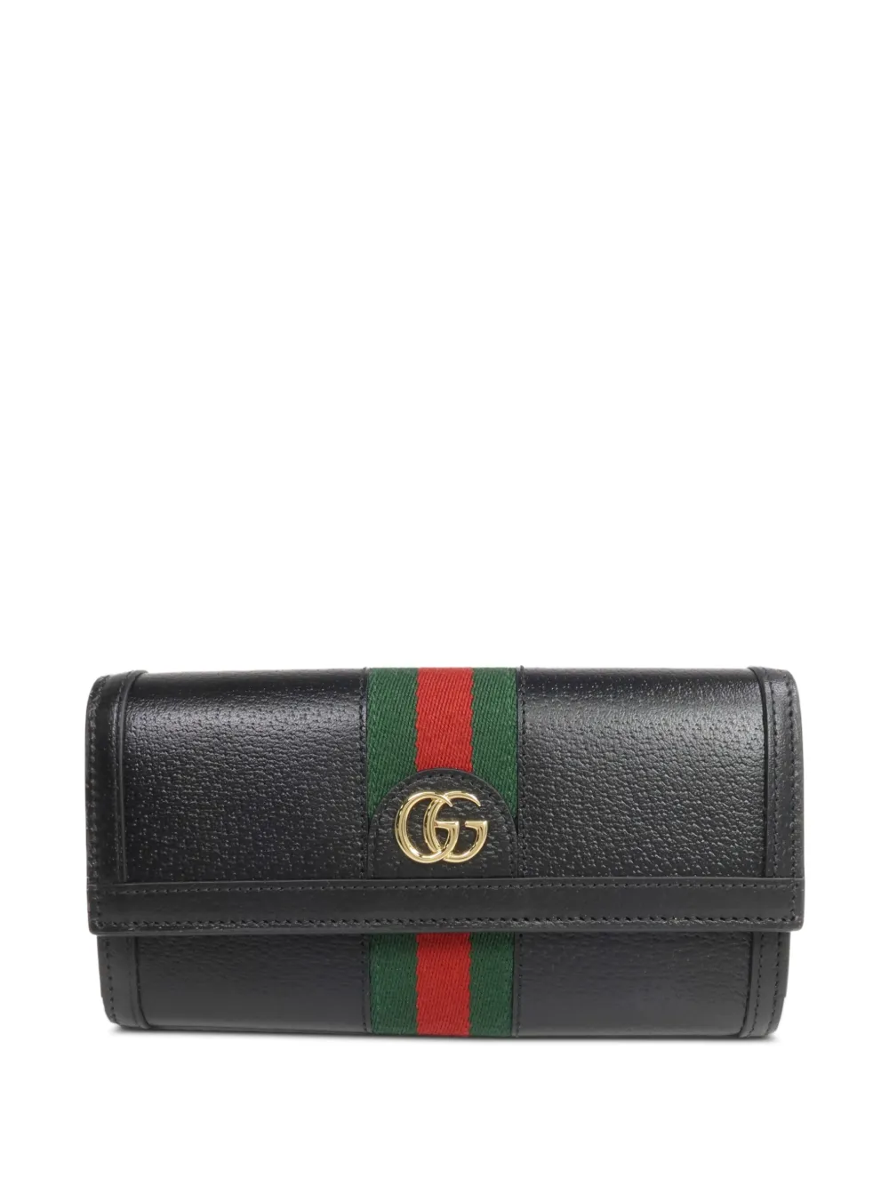 Gucci Pre-Owned Ophidia stripe wallet - Nero