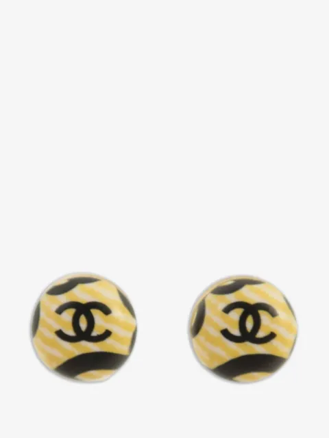 CHANEL Pre-Owned CC stud earrings