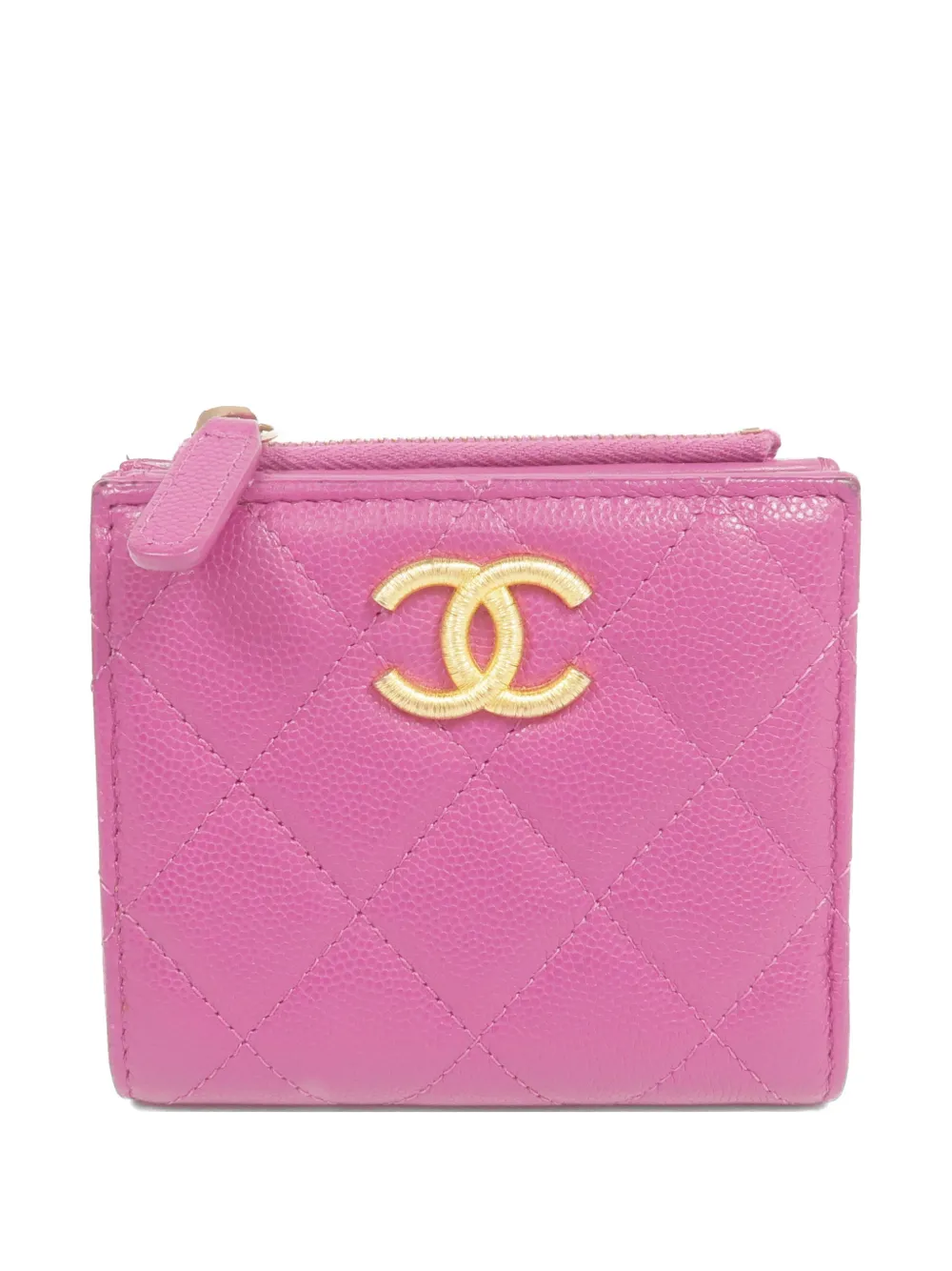 CHANEL Pre-Owned CC quilted wallet - Pink