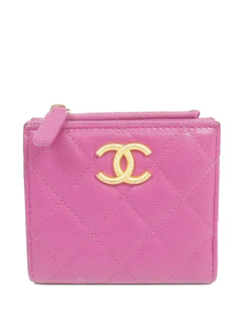 CHANEL Pre-Owned CC quilted wallet