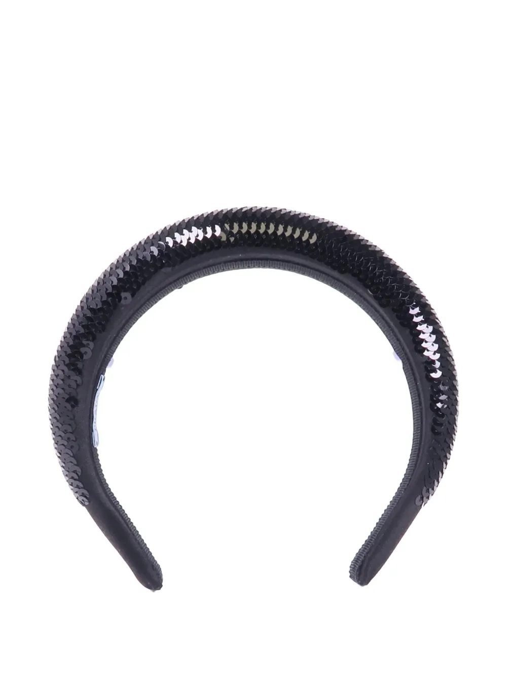 Prada Pre-Owned sequinned logo-print hair band - Nero