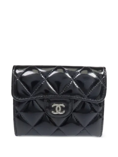 CHANEL Pre-Owned CC diamond-quilted wallet