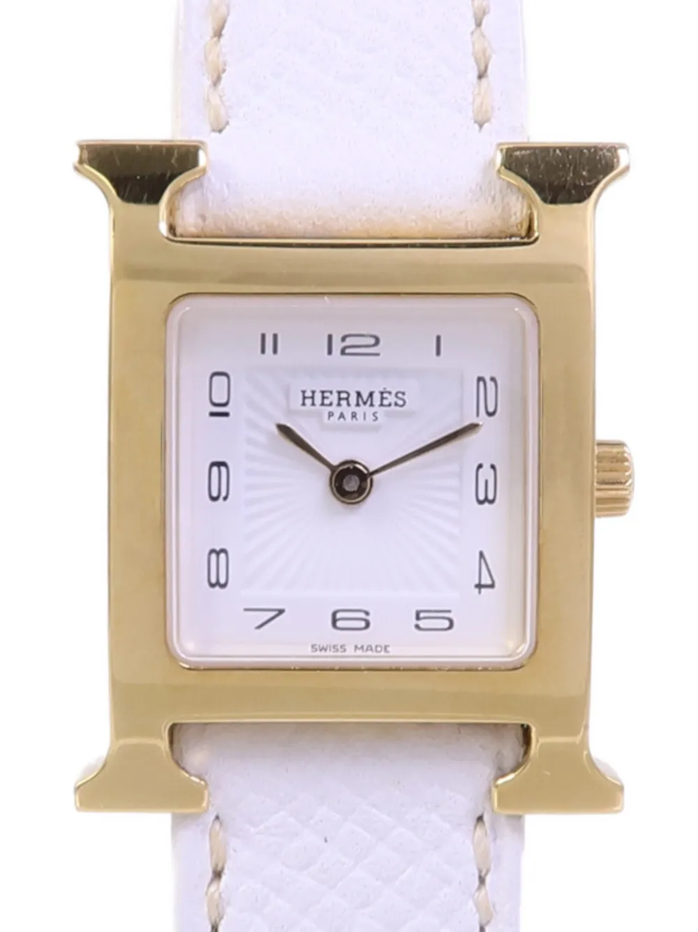 Hermès Pre-owned H 21mm Watch in White, view 2