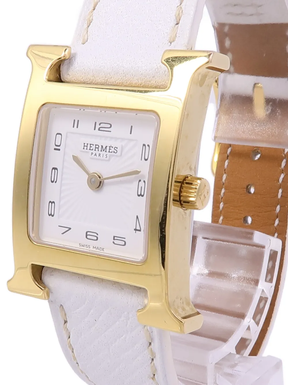 Hermès Pre-owned H 21mm Watch in White, view 3