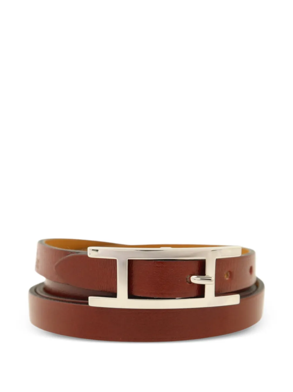 Hermès Pre-Owned Hapi 3 calfskin bracelet - Rosso