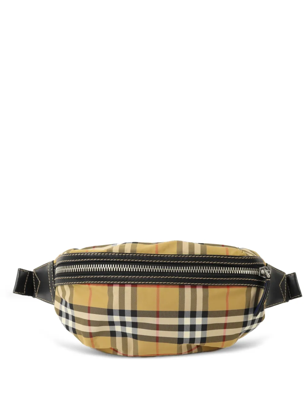 Burberry Pre-Owned check-print leather-trim belt bag - Neutrals