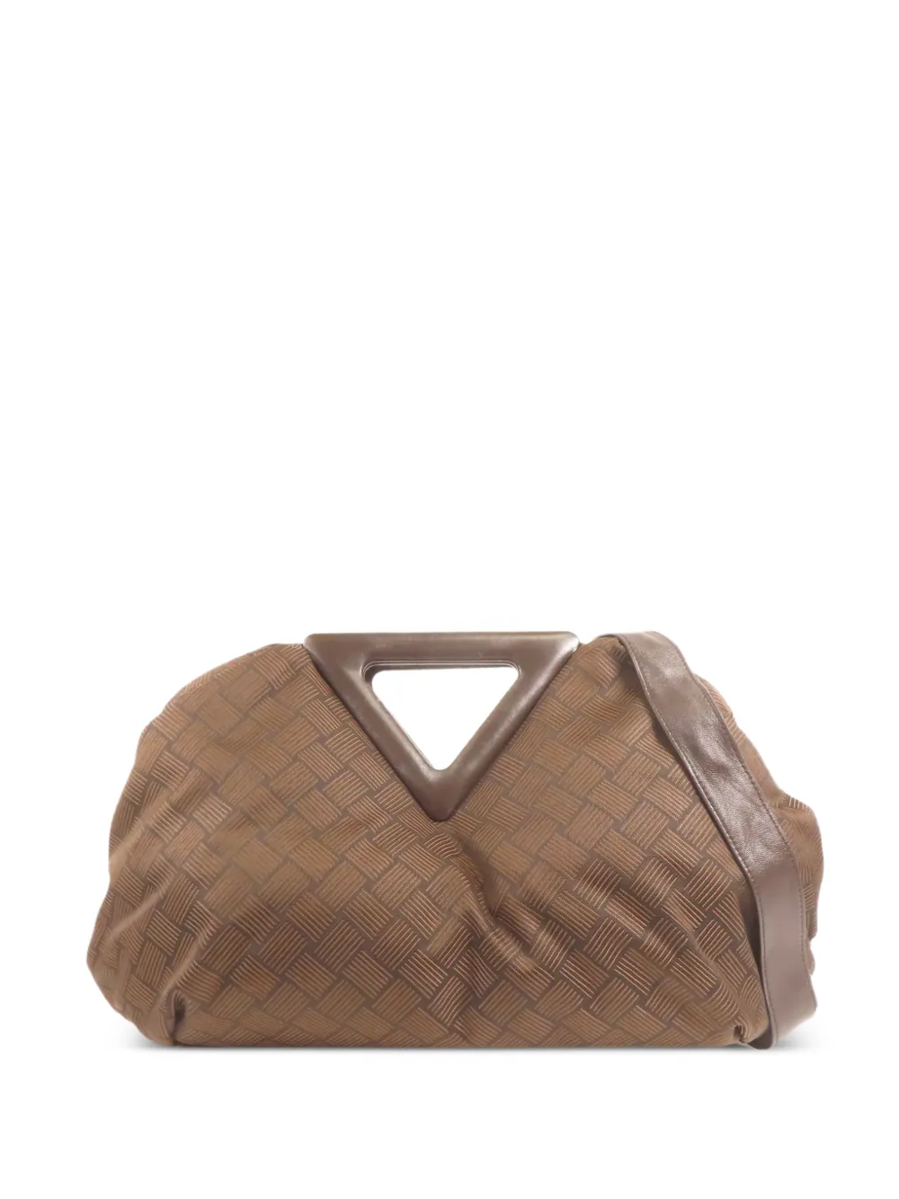 Bottega Veneta Pre-Owned Point Triangle shoulder bag - Braun