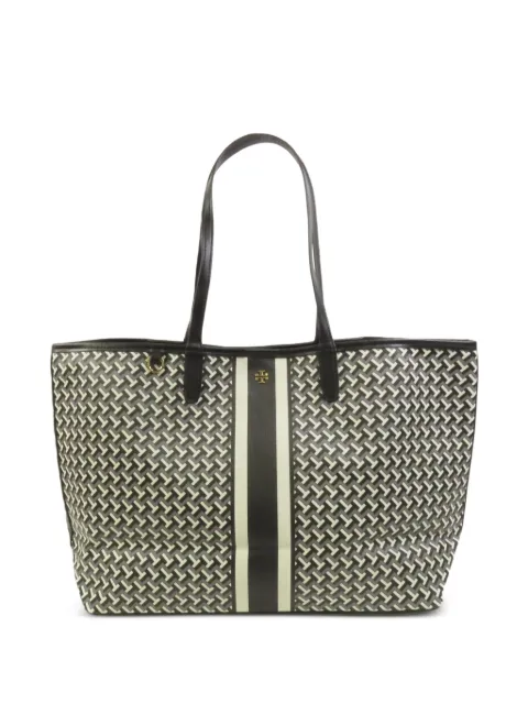 Tory Burch geometric-print stripe tote bag