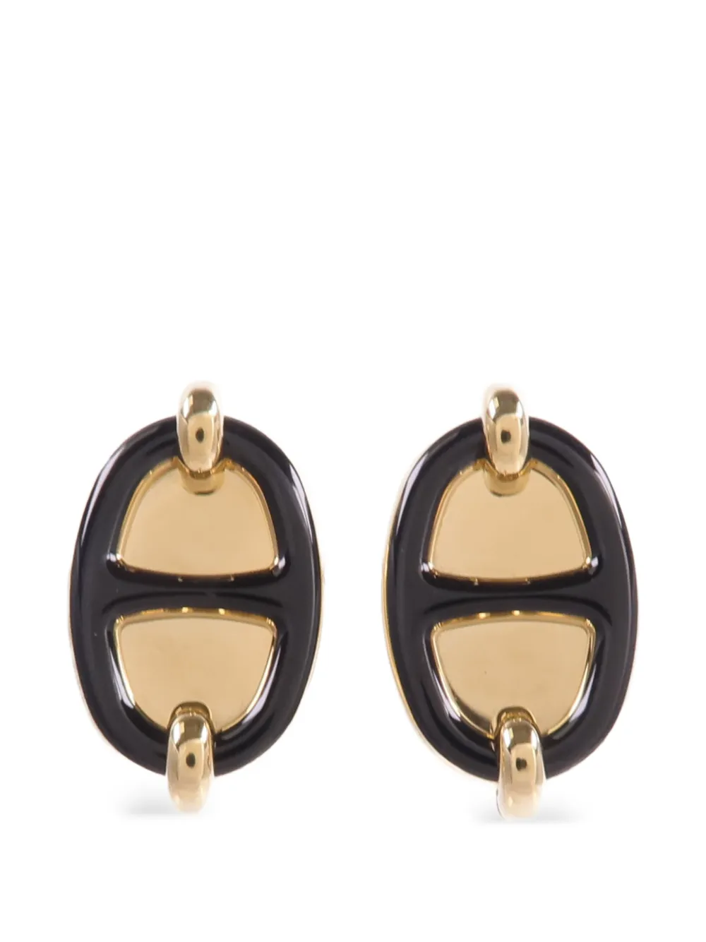 Hermès Pre-Owned Mini Maillon earrings - Gold