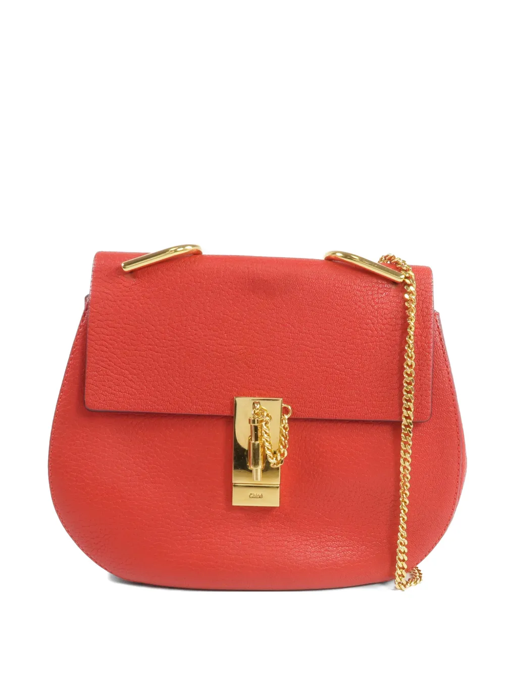 Chloé Pre-Owned Drew chain shoulder bag - Rosso