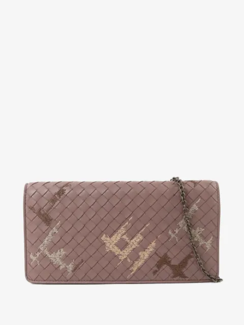 Bottega Veneta Pre-Owned Intrecciato embroidered shoulder bag
