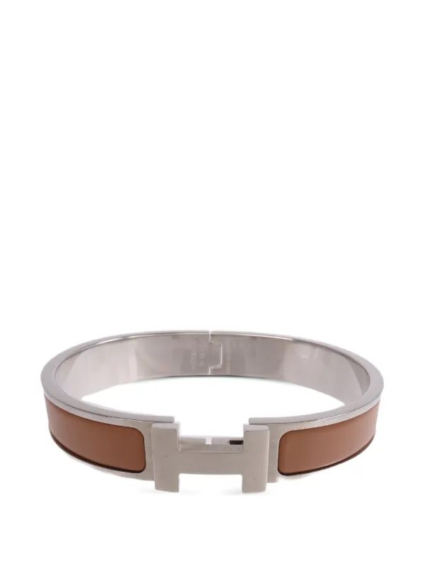 Hermès Pre-owned Clic HH Bracelet in Silver