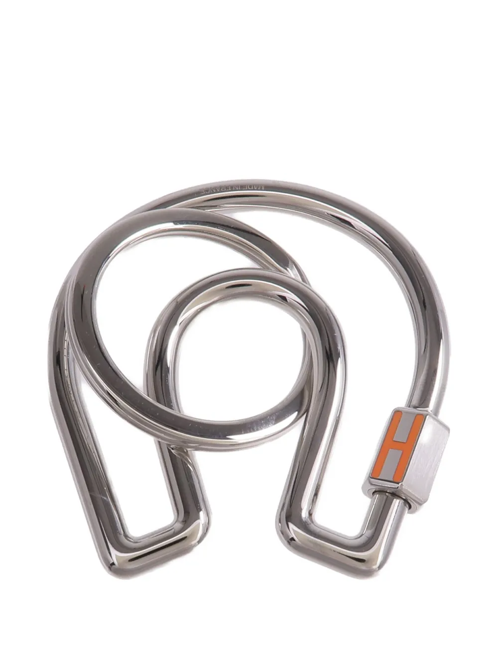 Hermès Pre-Owned Fer A Cheval key ring - Argento