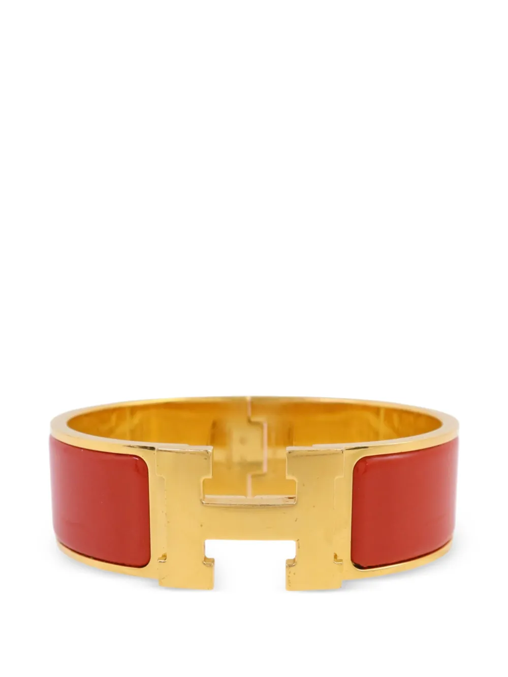 Hermès Pre-Owned Clic-Clac H enamel bracelet - Oro