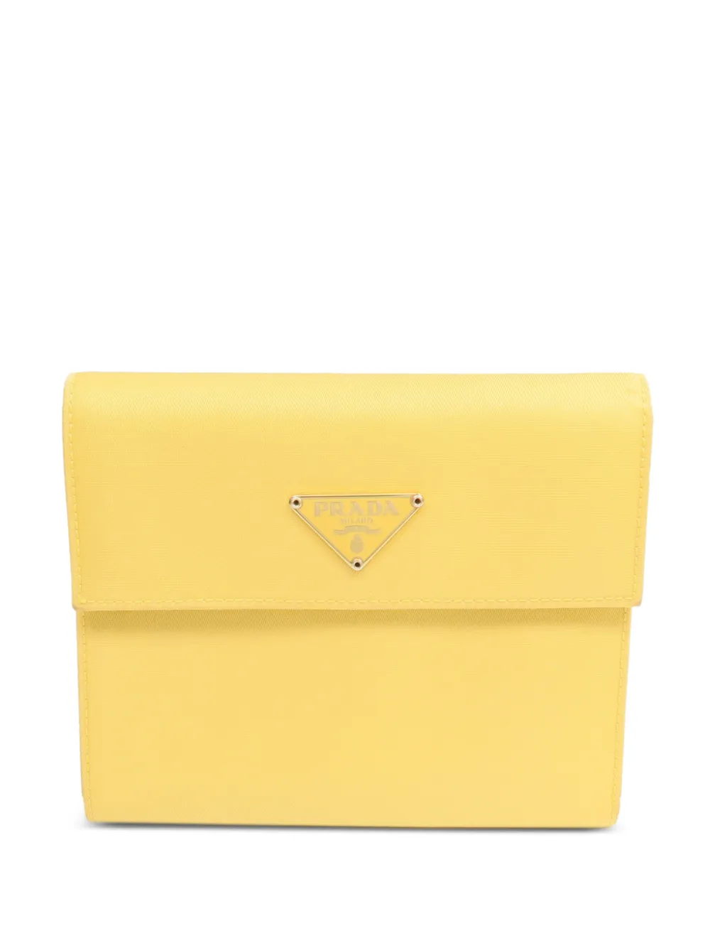 Prada Pre-Owned logo plaque wallet - Giallo