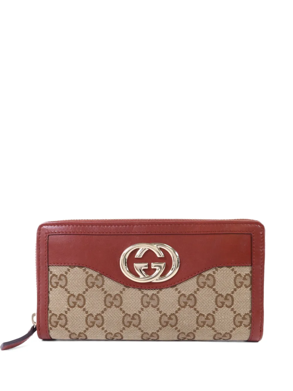 Gucci Pre-Owned GG Supreme Interlocking-G calfskin wallet - Toni neutri