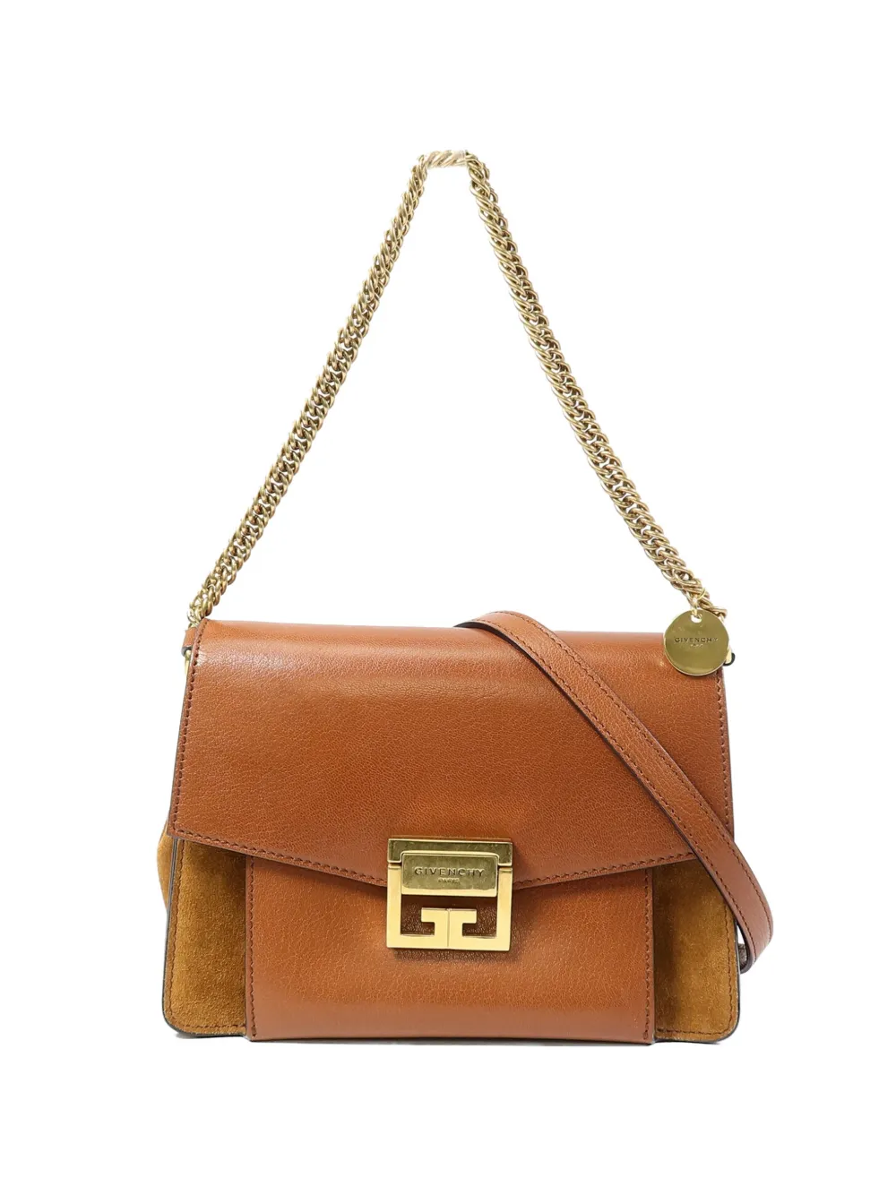Givenchy Pre-Owned GV3 leather shoulder bag - Marrone