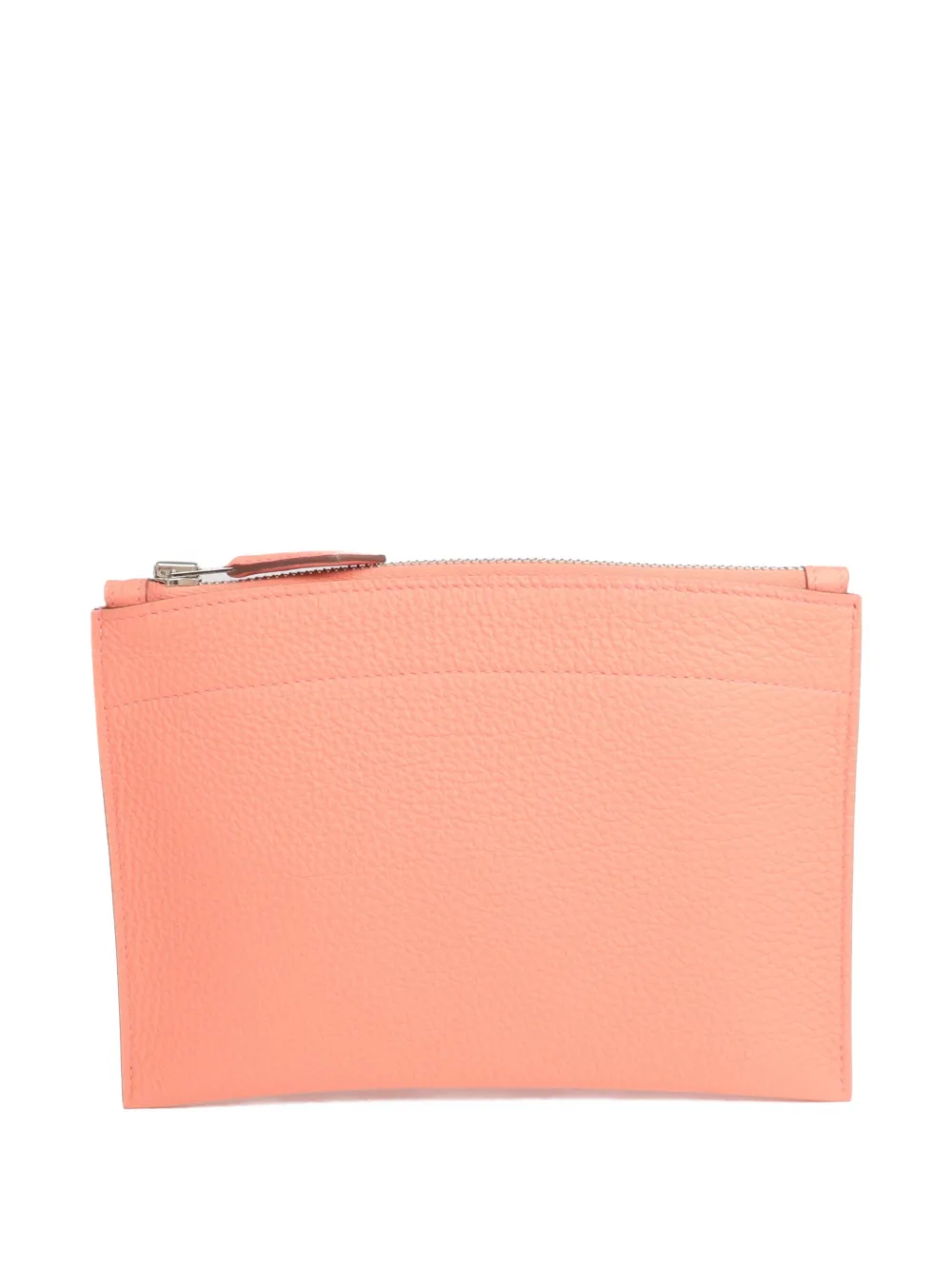 Hermès Pre-Owned PM Bazar Togo leather clutch bag - Rosa