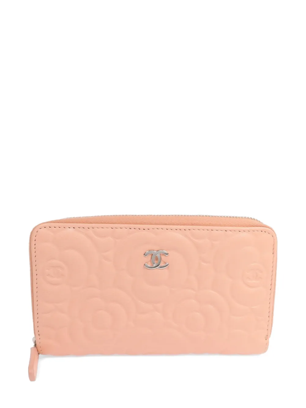 CHANEL Pre-Owned Camellia CC long wallet - Pink