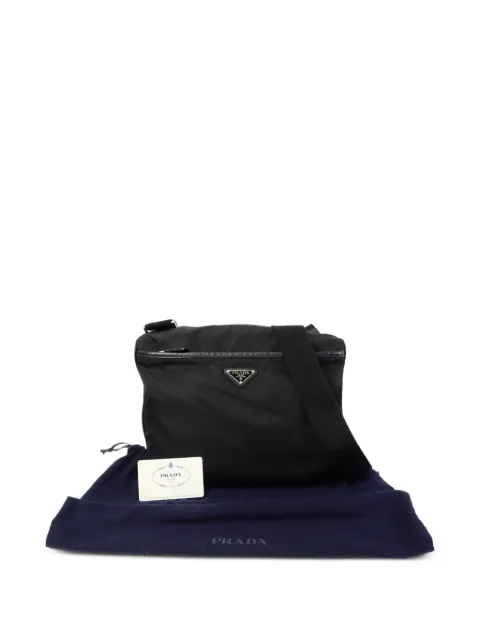 Prada Pre-Owned bolso de hombro con placa del logo