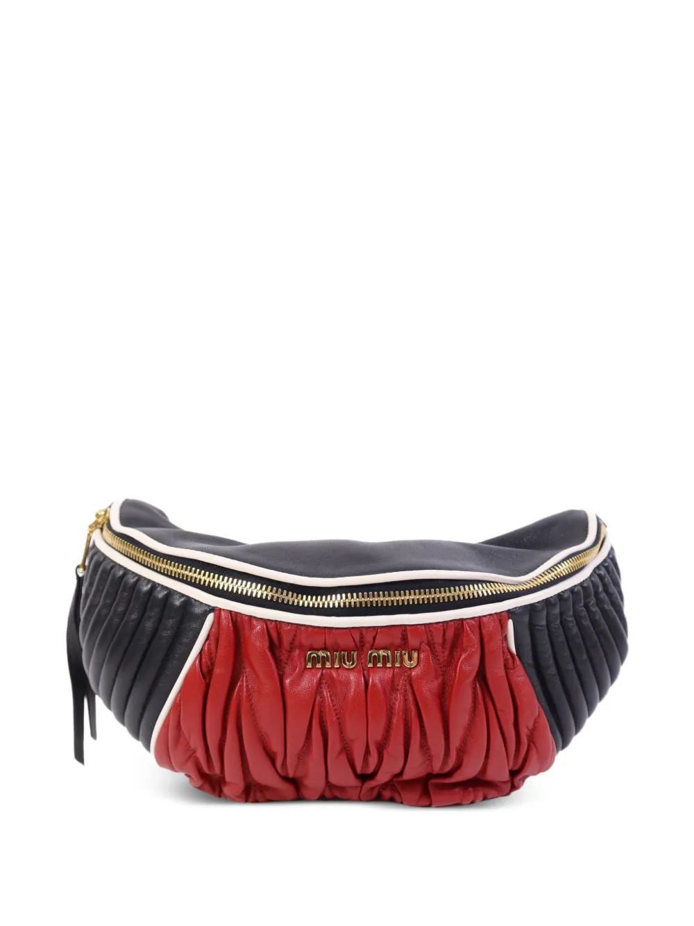 Miu Miu Pre-Owned Rider matelassé belt bag - Nero