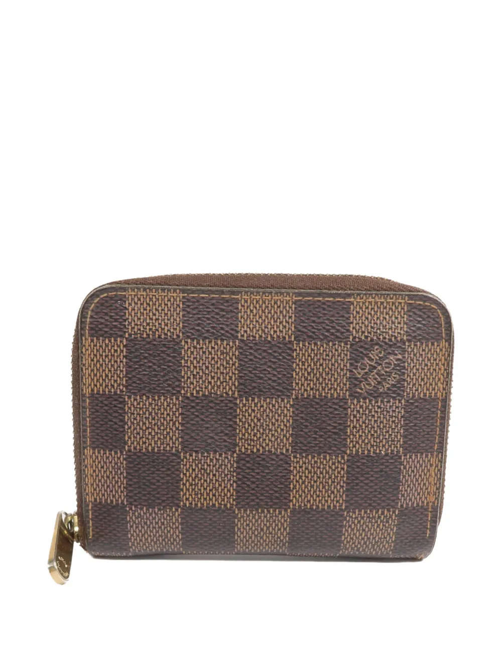 Louis Vuitton Pre-Owned Damier Ebene Zippy coin purse - Marrone